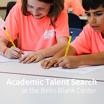 Student Programs at the Belin-Blank Center